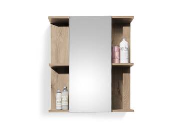 VALENCE Spiegelschrank, Material Dekorspanplatte, Eiche Nachbildung
