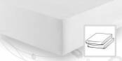 Frottee-Stretch Spannbetttuch 90x200 bis 100x200 weiss