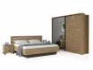 TEMMY Komplett-Schlafzimmer, Material Spanplatte, Artisan Eiche Nachbildung