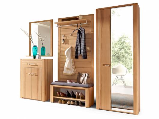 Nestor Plus Komplett Garderobe Material Teilmassiv Kernbuche
