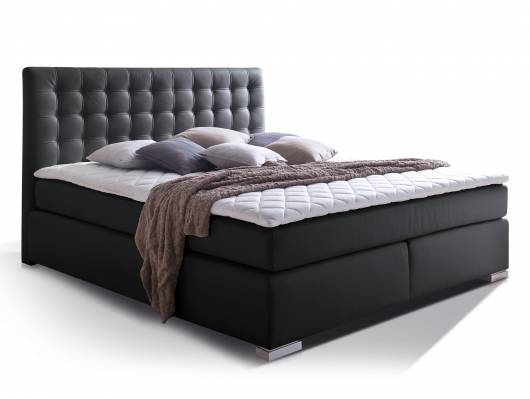 Isabell Boxspringbett 160 X 200 Cm Schwarz Hartegrad 2