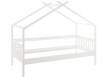 LESSIE Pfostenbett mit Dach/ Hausbett, Material Massivholz, Kiefer weiss