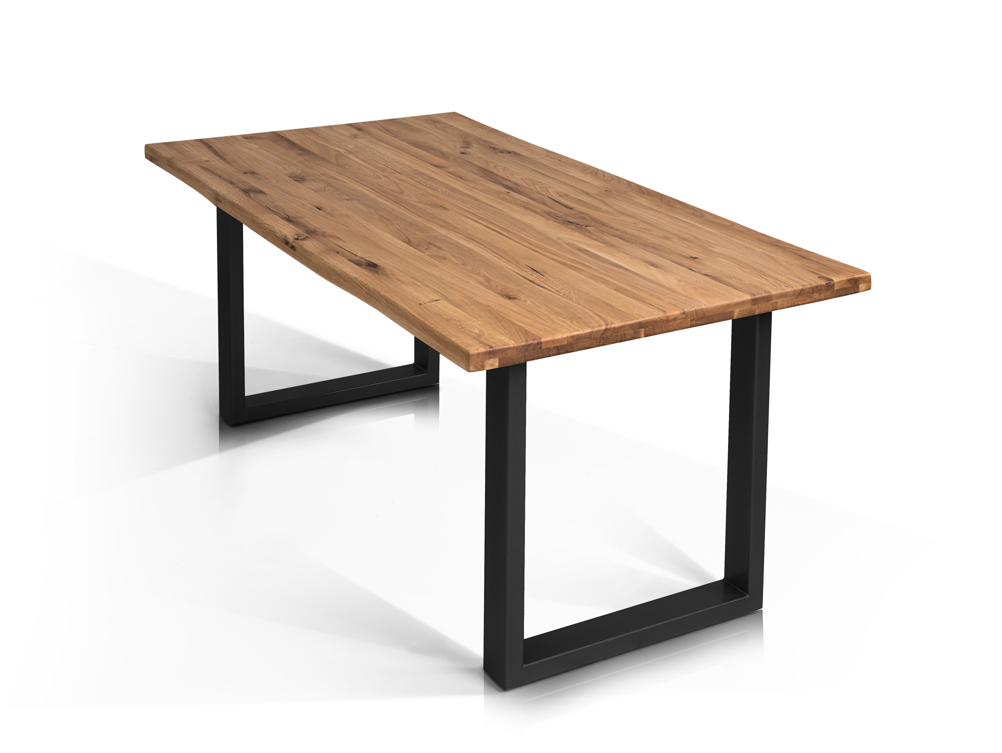 Esstisch Holz Schwarz Metall