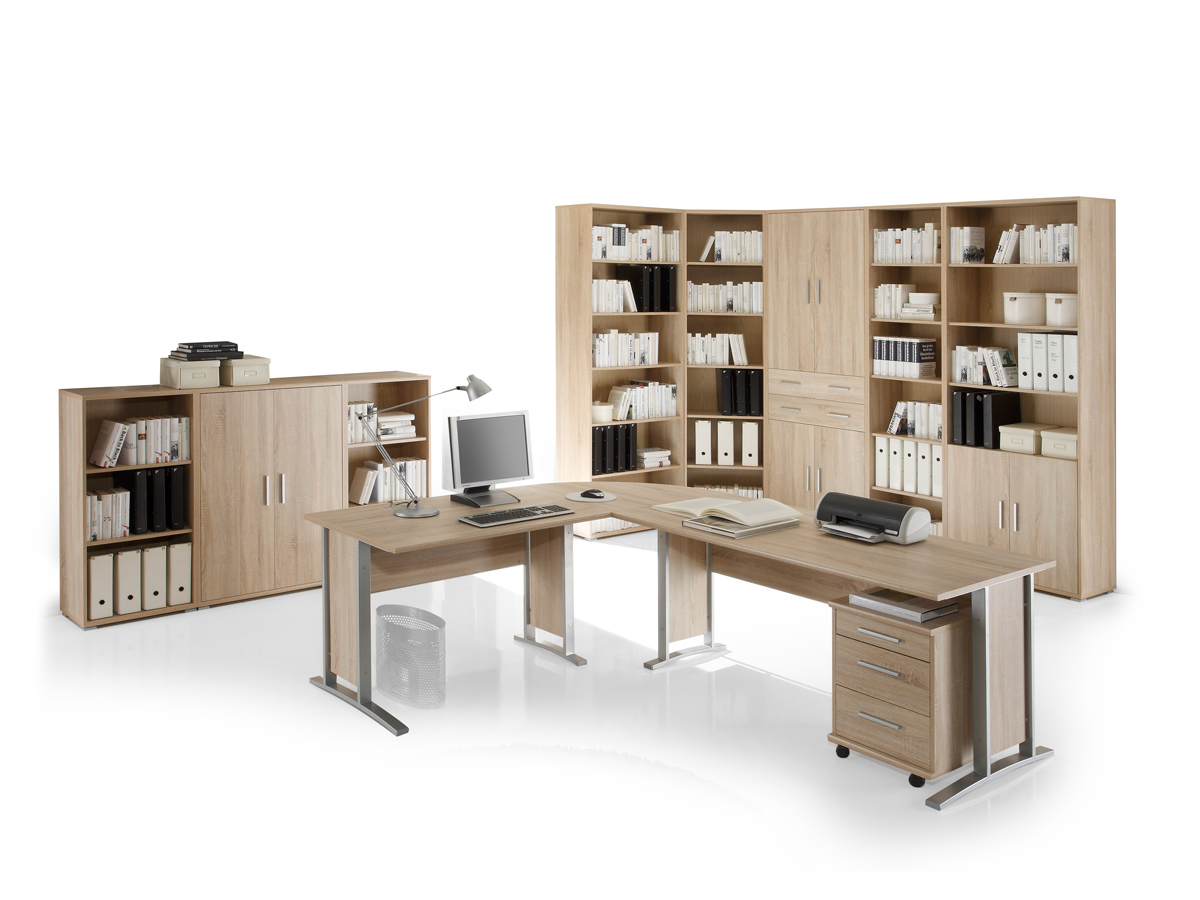 Office Line Heimburo I 9tlg Material Dekorspanplatte Eiche