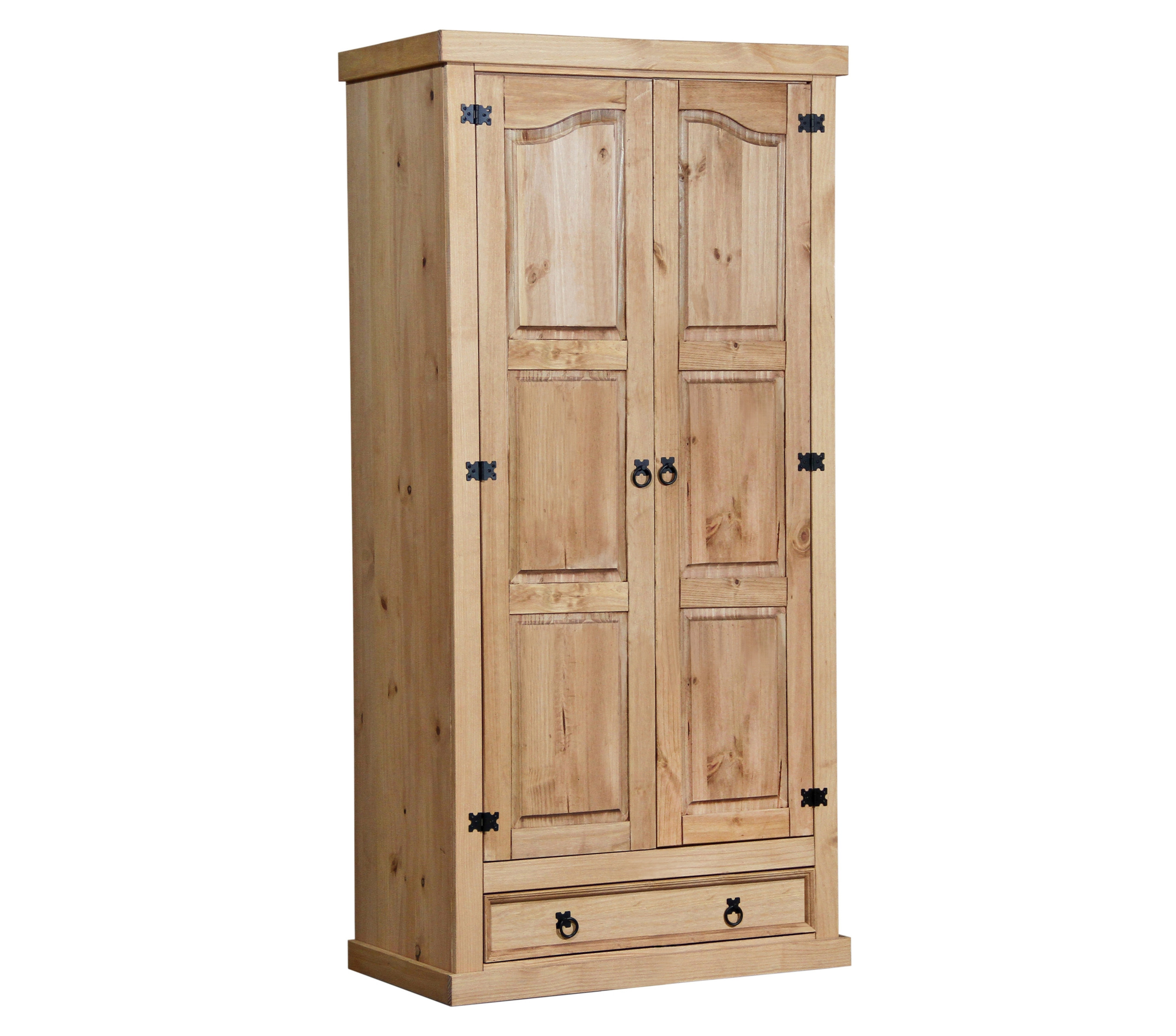 COLMAN Kleiderschrank, Material Massivholz, Kiefer honig gewachst COLMAN Kleiderschrank, Material Massivholz, Kiefer honig gewachst
