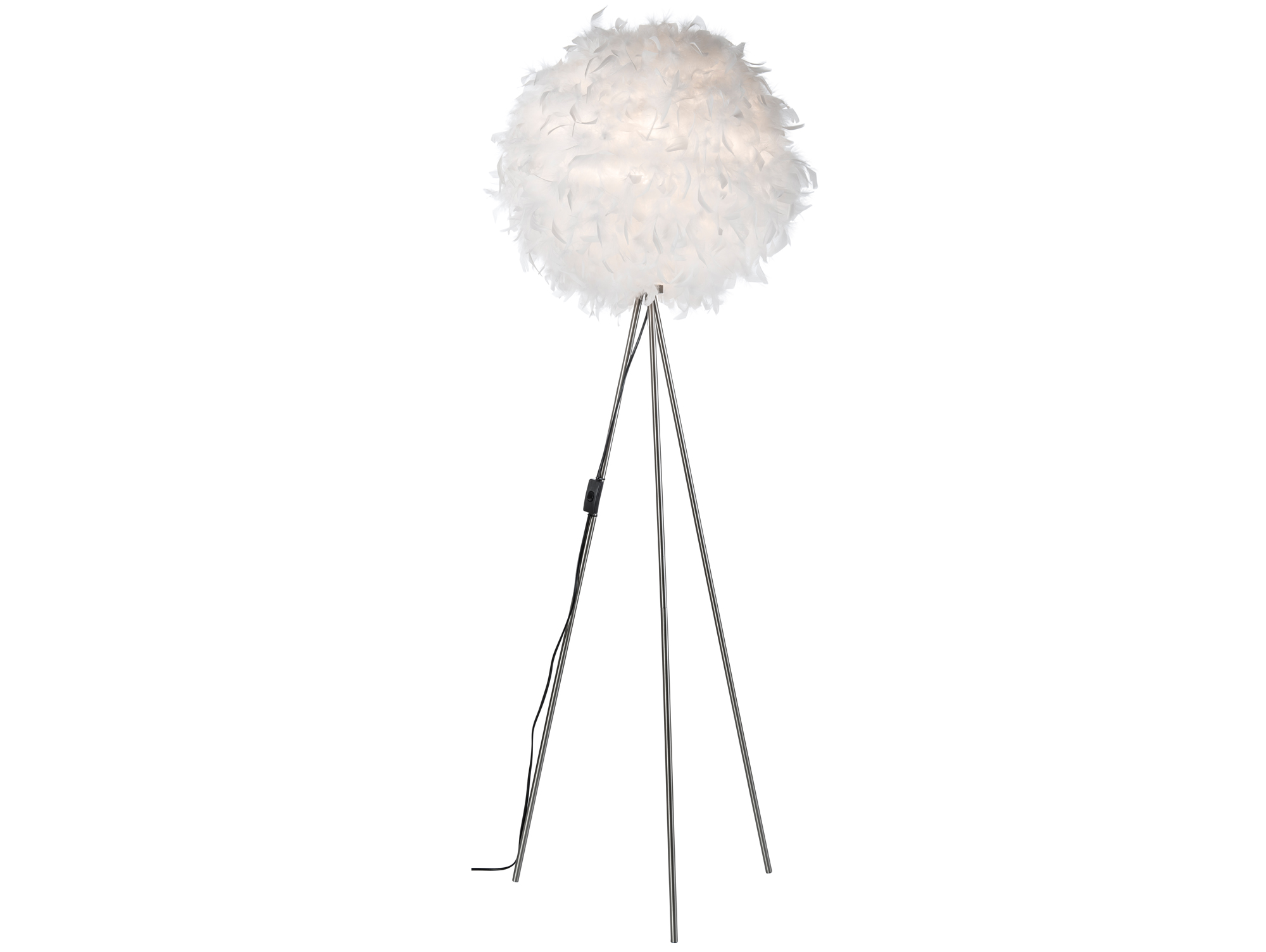 DUCKY Stehlampe Mit Federn Weiß