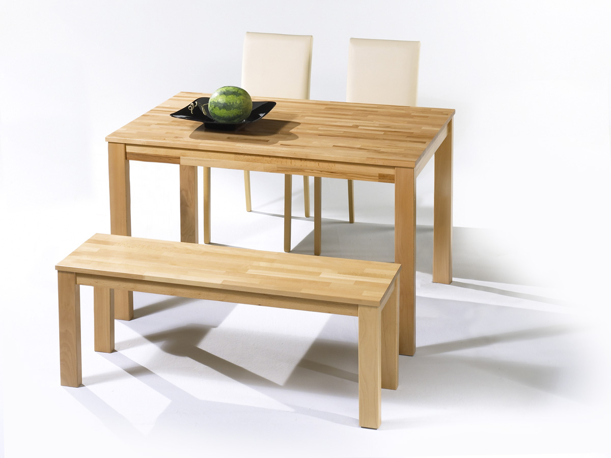 ESSGRUPPE Tisch EMANUELA Stühle FADI Beige Buche