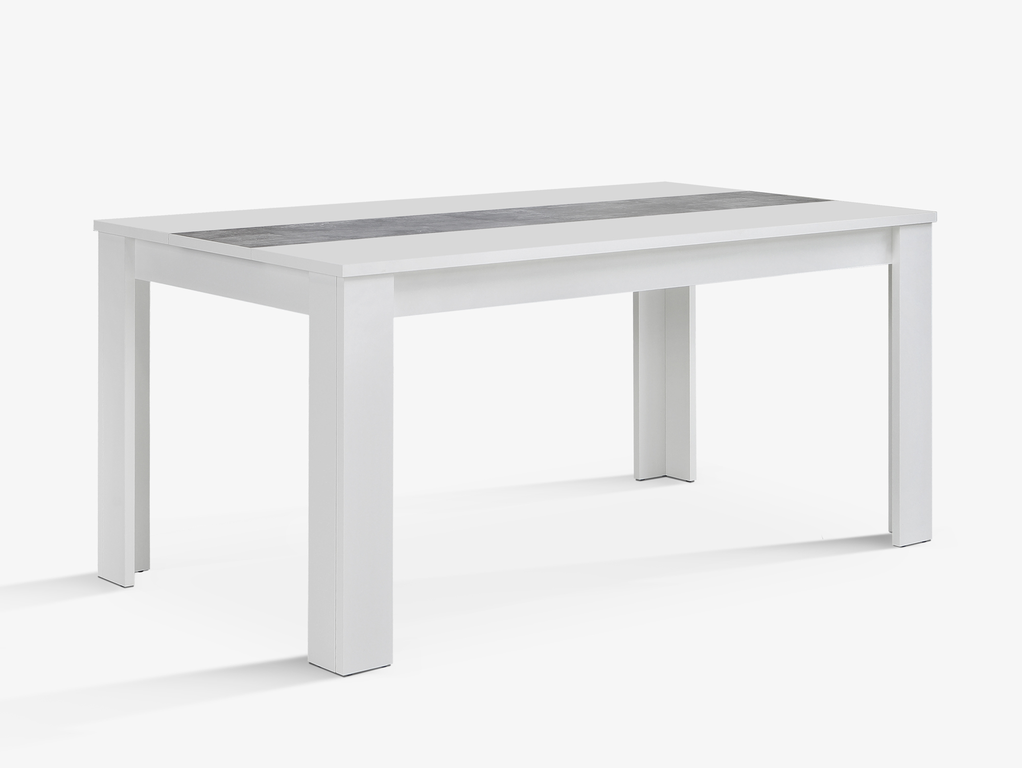 Emara Esstisch 160x90 Cm Material Dekorspanplatte Weiss Betonfarbig