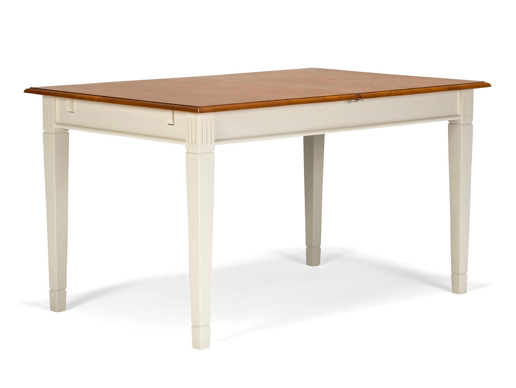 Cordano Esstisch Ausziehtisch 140 180x90 Cm Material Teilmassiv Pinie Weiss Braun