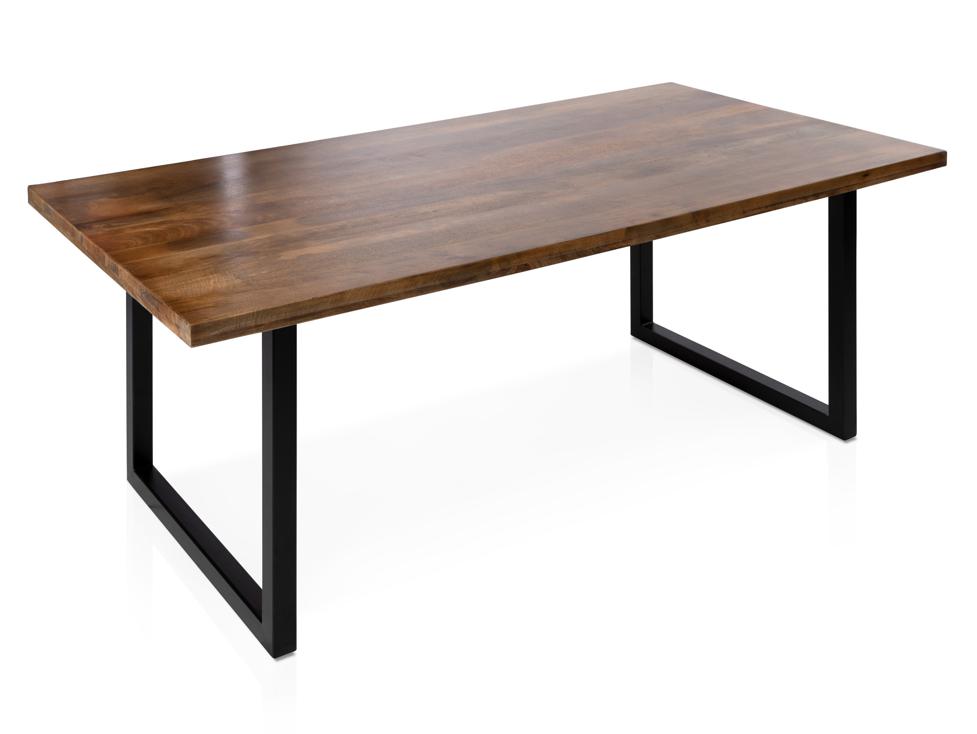 Bristol Esstisch Material Massivholz Mango Metallgestell 140 X 90 Cm Schwarz