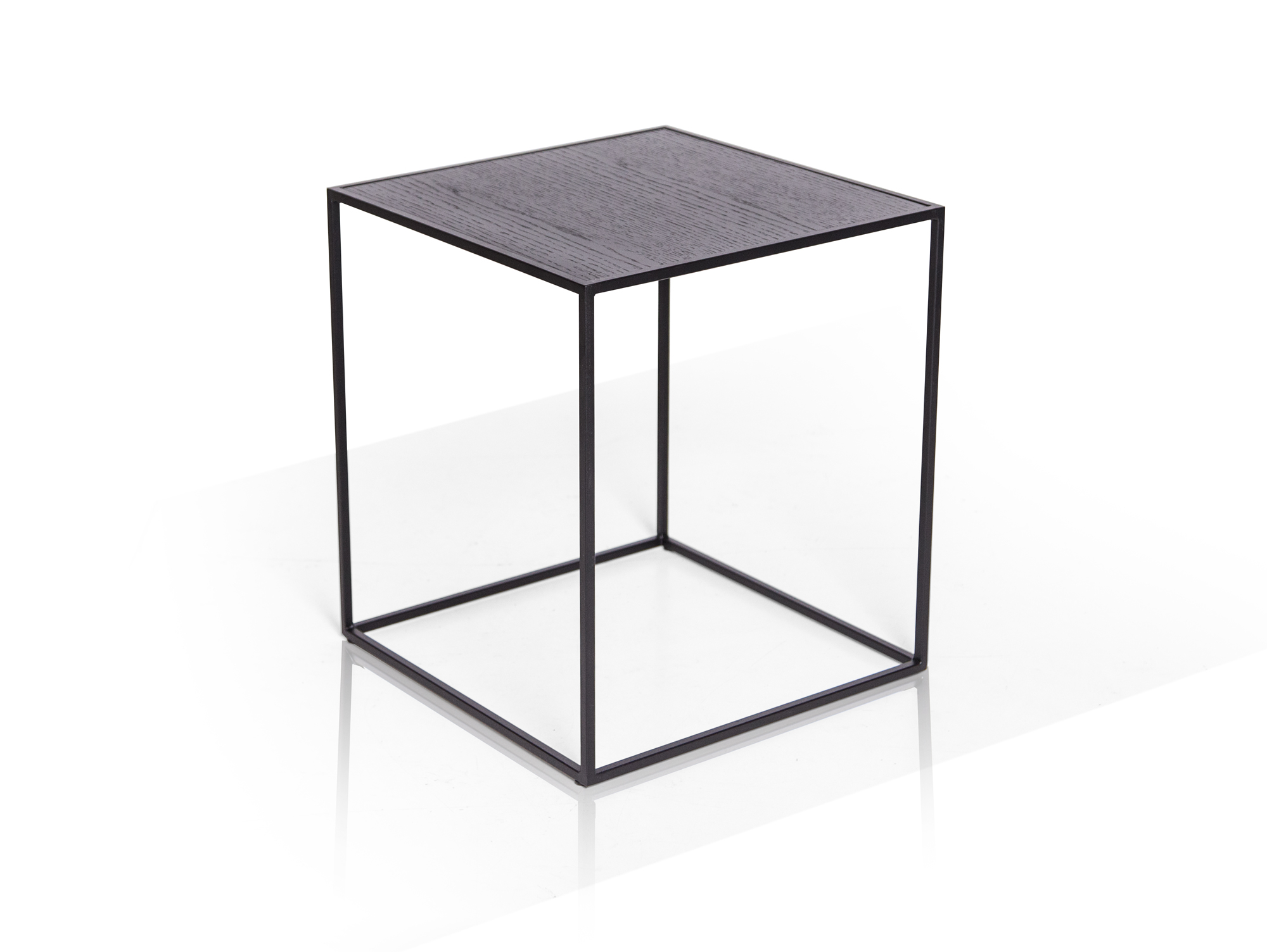 MEGGY Beistelltisch 40x40 cm, Material Metall, mit Platte in MEGGY Beistelltisch 40x40 cm, Material Metall, mit Platte in