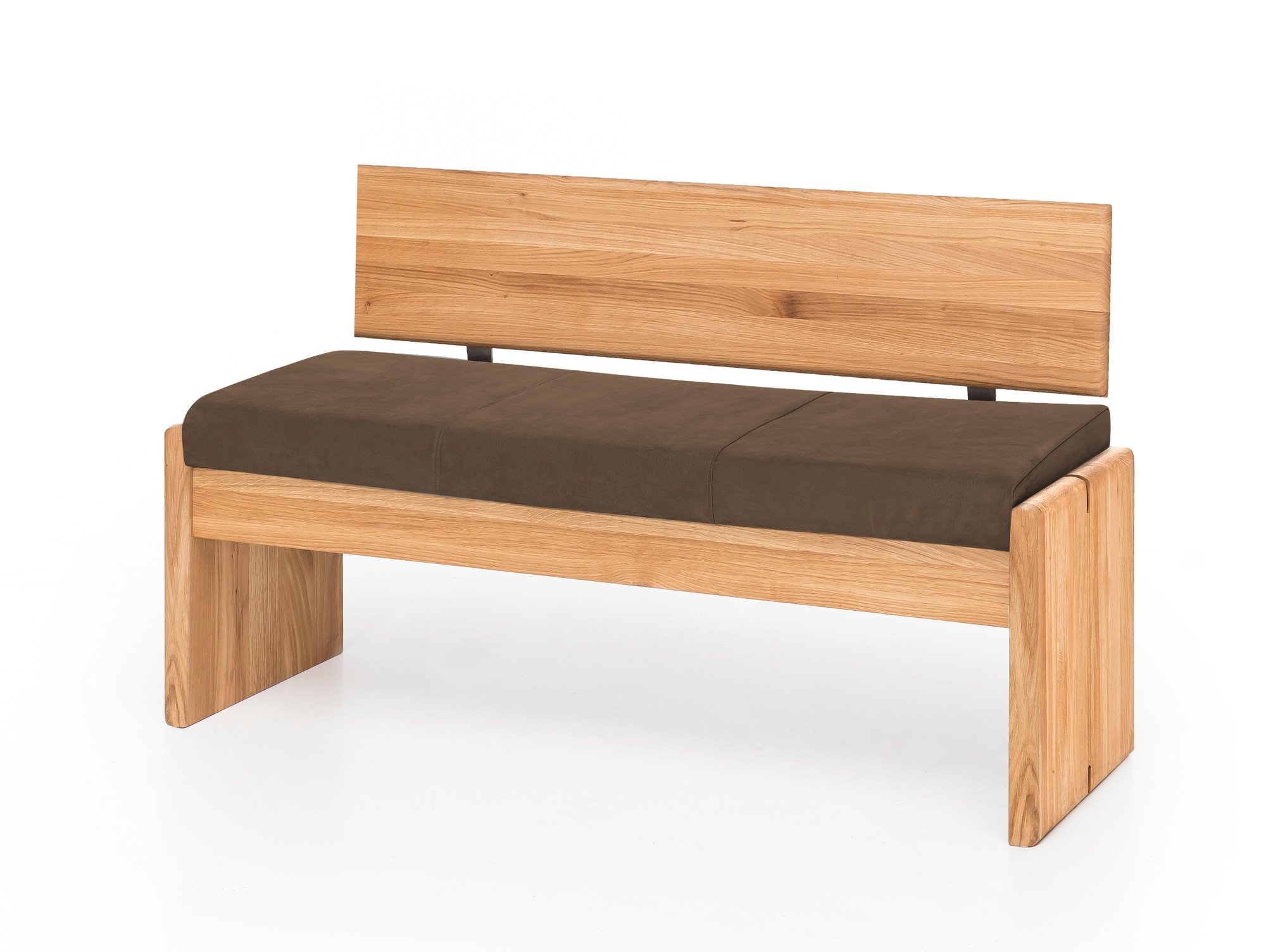 SCOTT Sitzbank / Truhenbank, Material Massivholz, mit Rücken Eiche