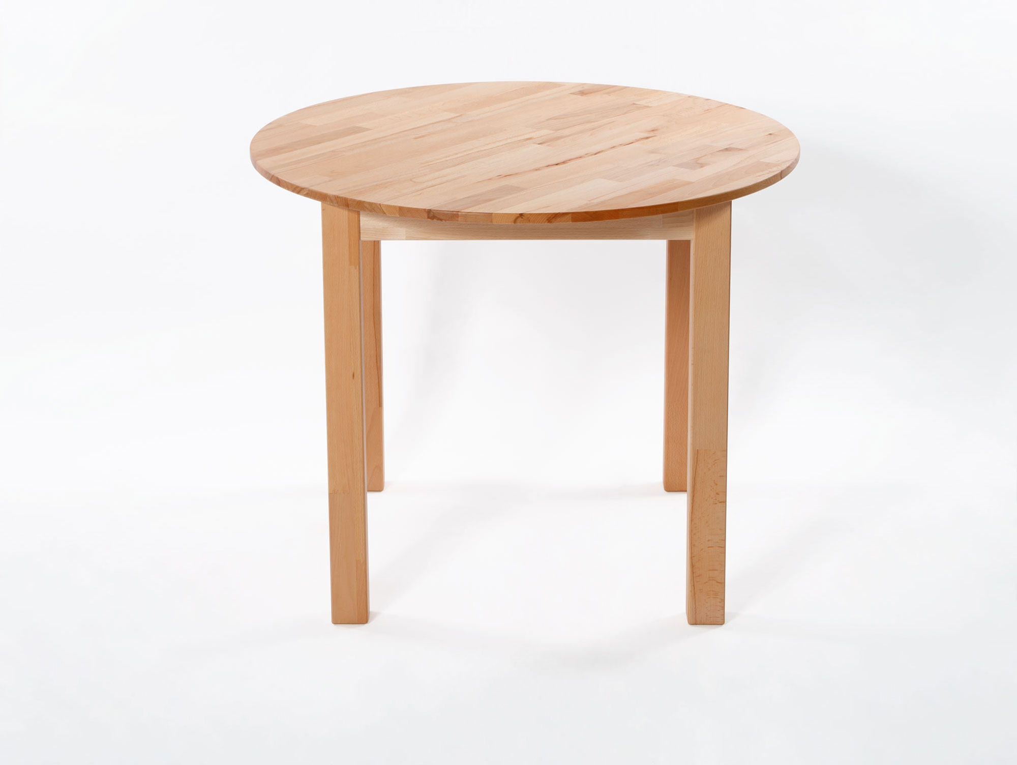 DIRK Esstisch rund 90 cm, Material Massivholz Kernbuche