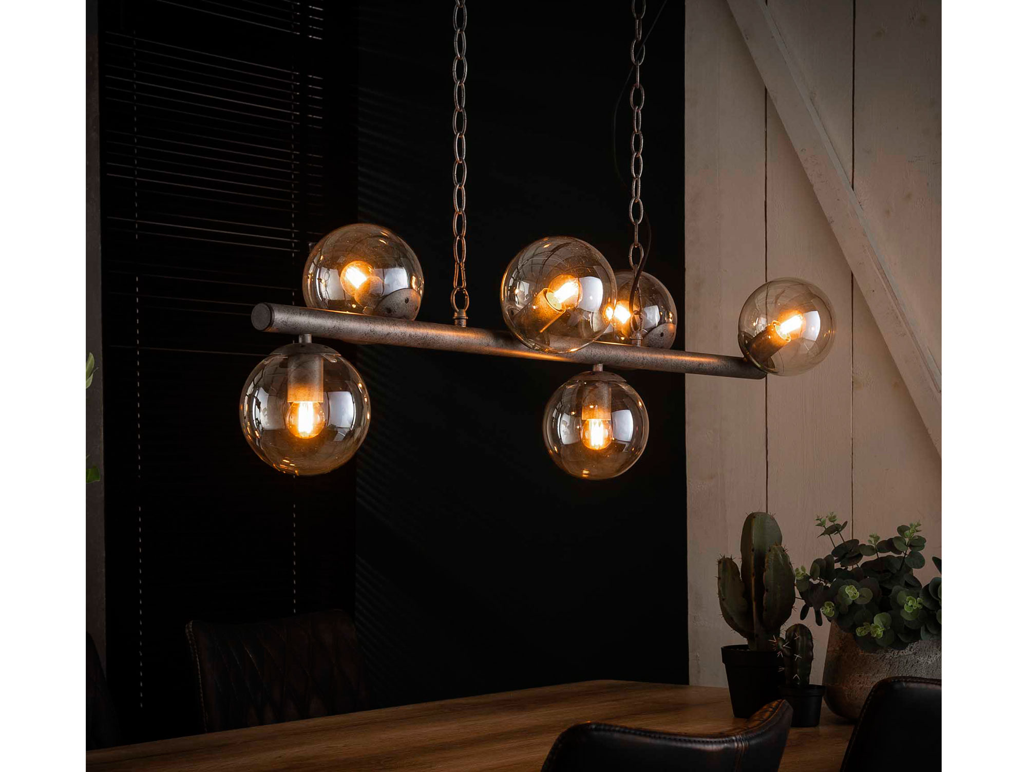 Raika Hangelampe Mit 6 Glaskugeln Material Metall