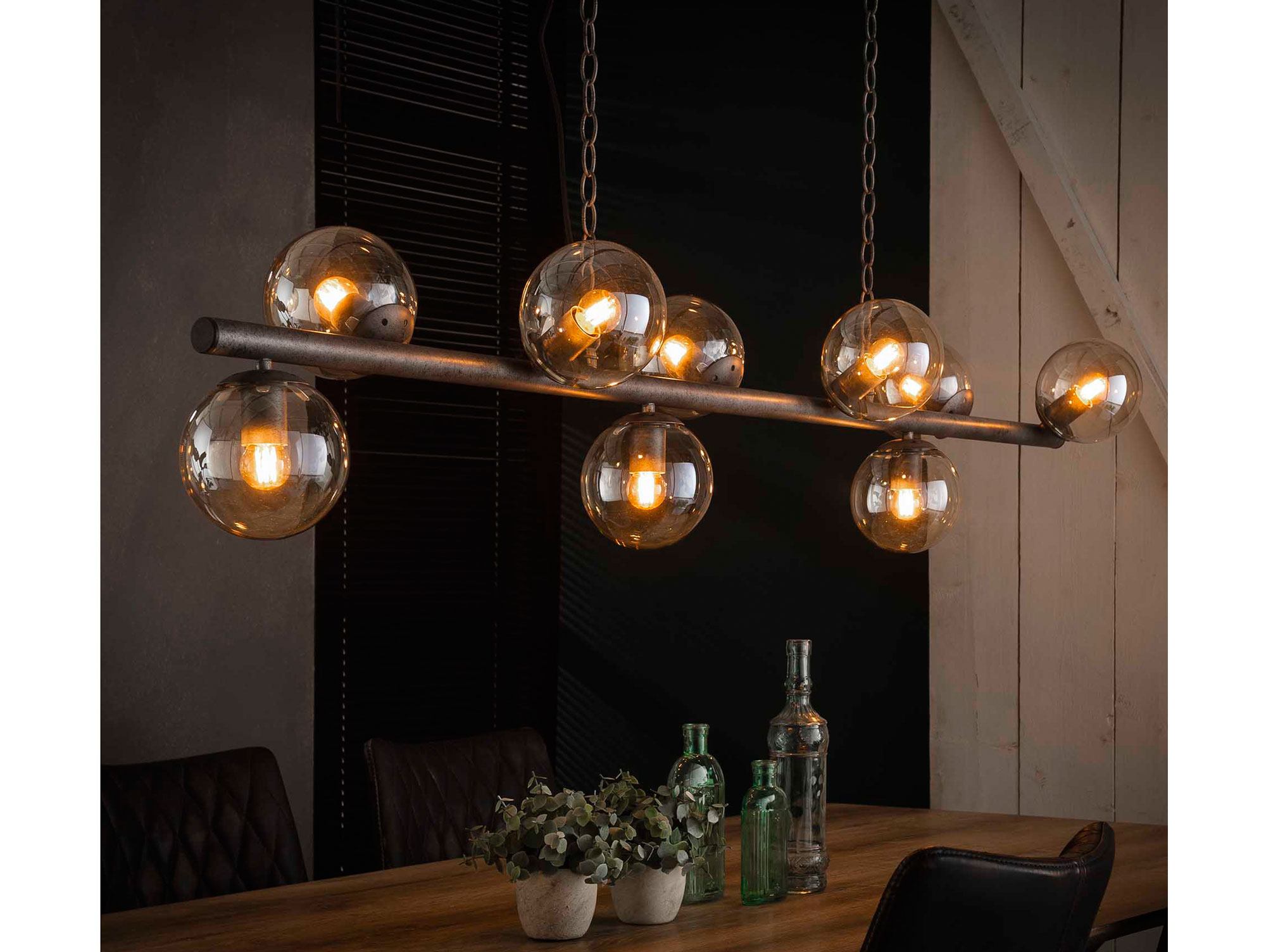 Raika Pendelleuchte Mit 9 Glaskugeln Material Metall
