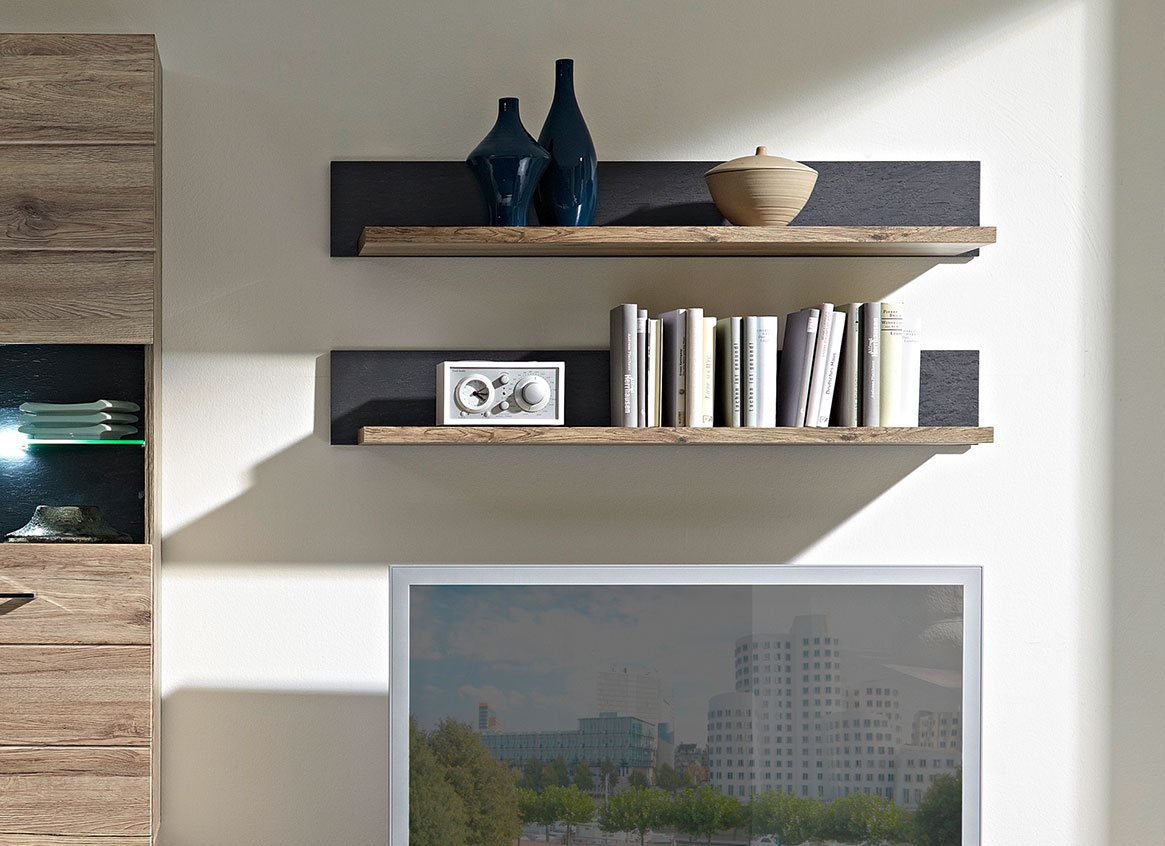 DIEGO Wandboard San Remo Eiche/Schiefer