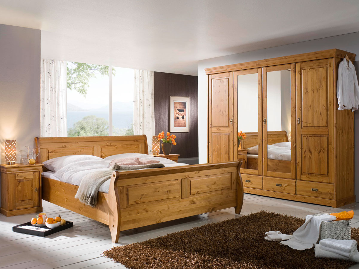 RICHARD II Nachtkommode Kiefer massiv Kiefer honig