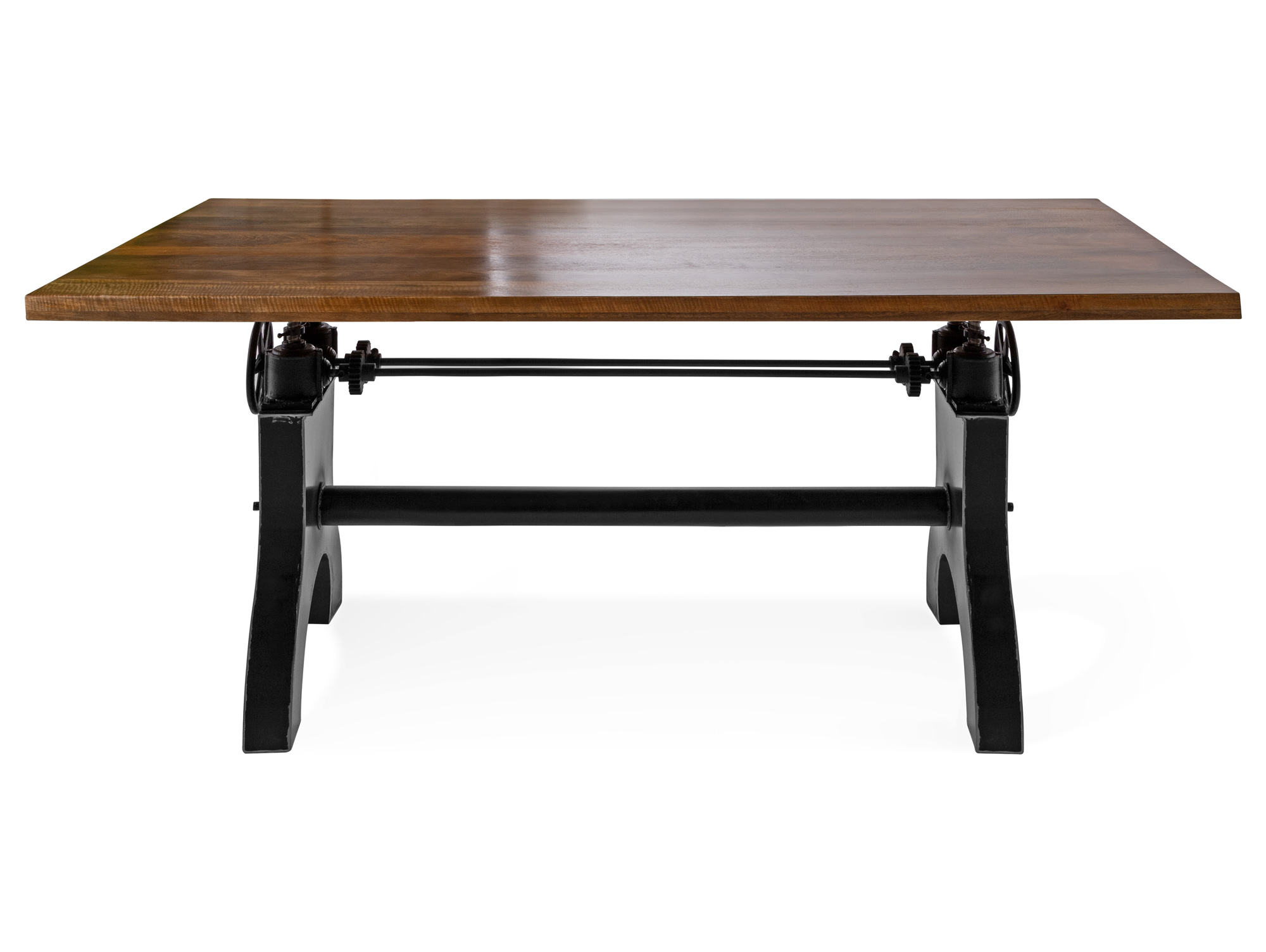 Bristol Ii Esstisch Hohenverstellbar Material Massivholz Gestell Gusseisen Mango 160 X 90 Cm